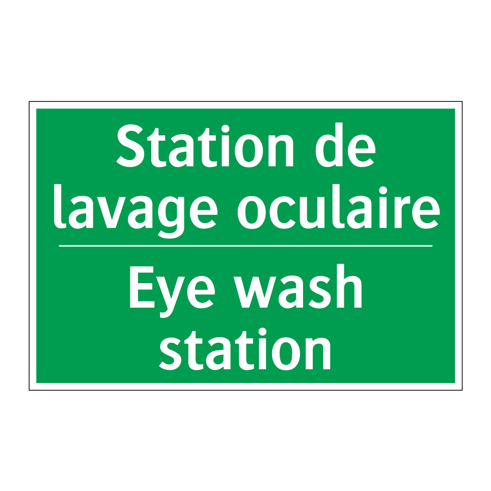 Station de lavage oculaire - Eye wash station