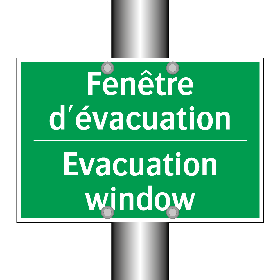 Fenêtre d'évacuation - Evacuation window