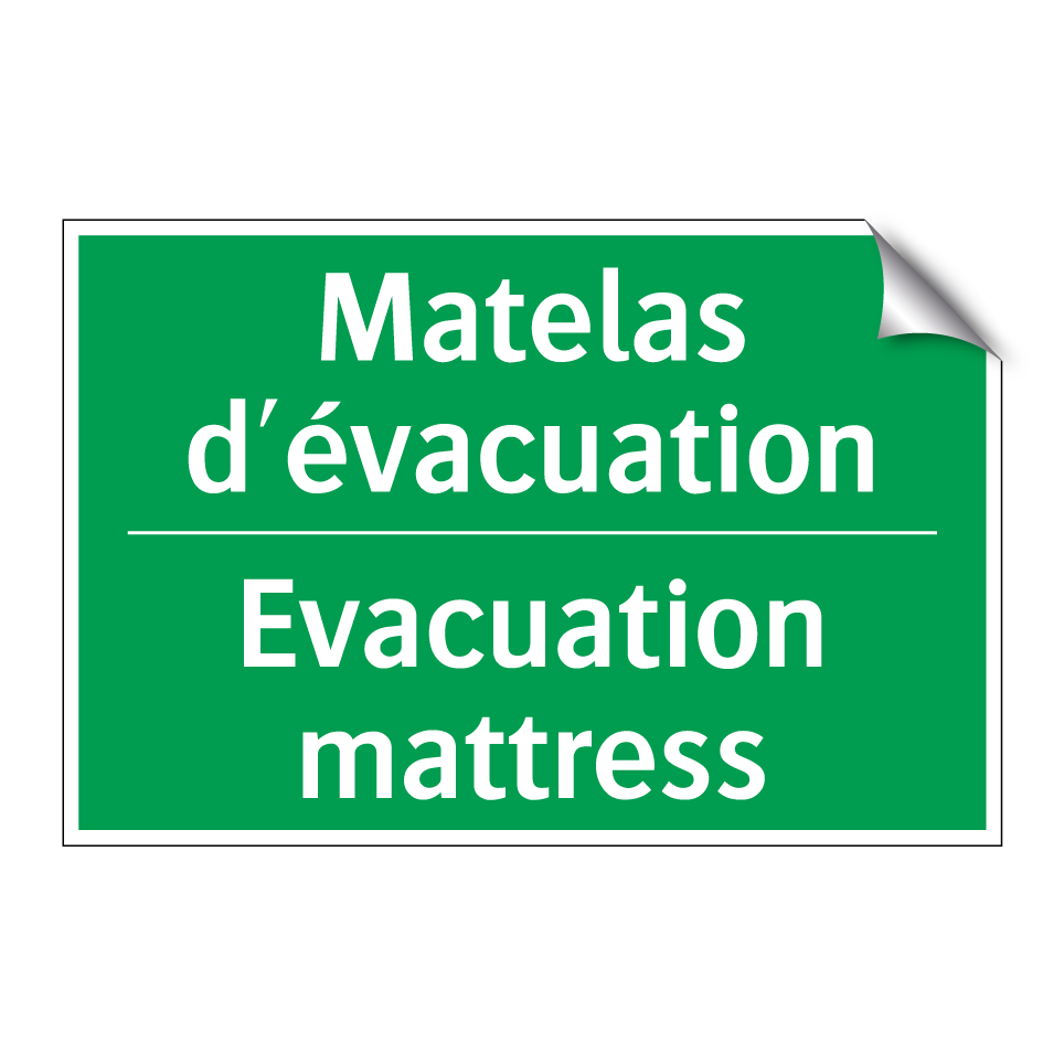 Matelas d'évacuation - Evacuation mattress