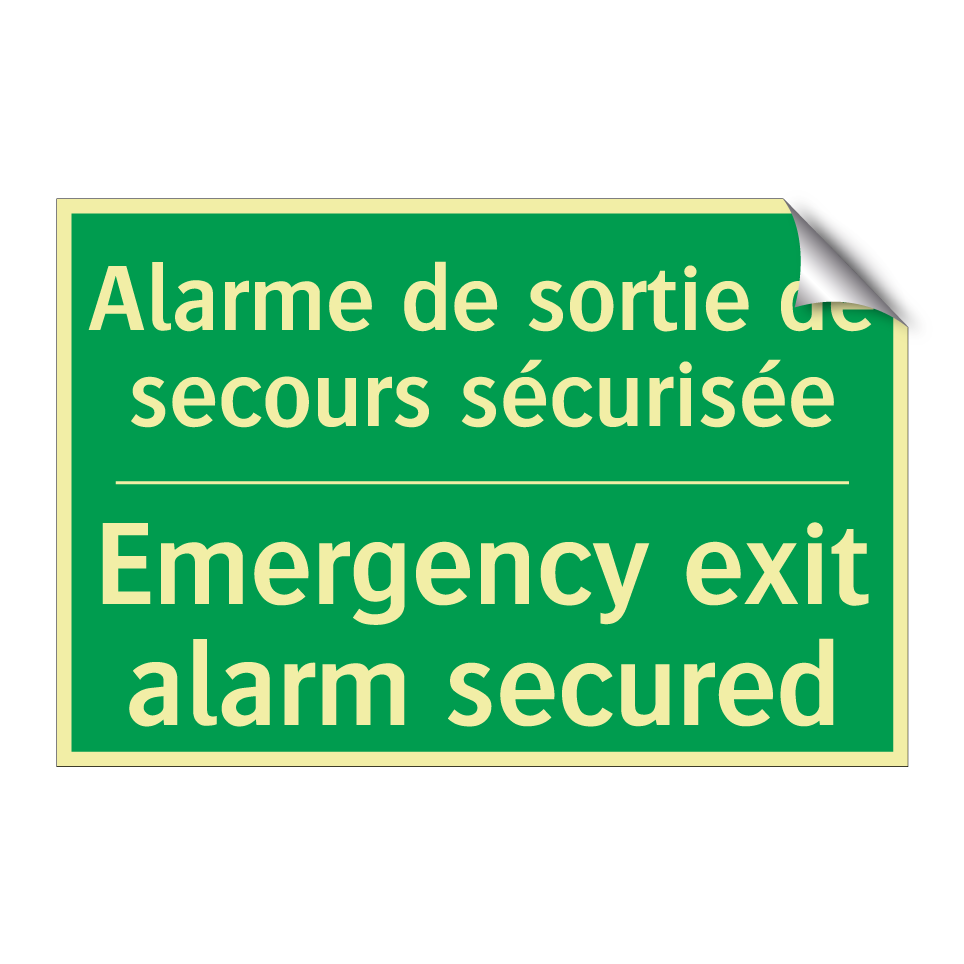 Alarme de sortie de secours sécurisée /.../ - Emergency exit alarm secured