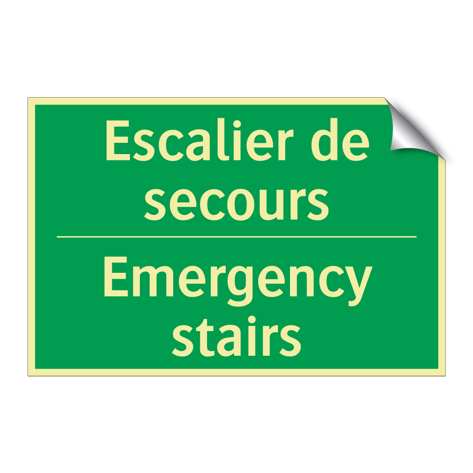 Escalier de secours - Emergency stairs