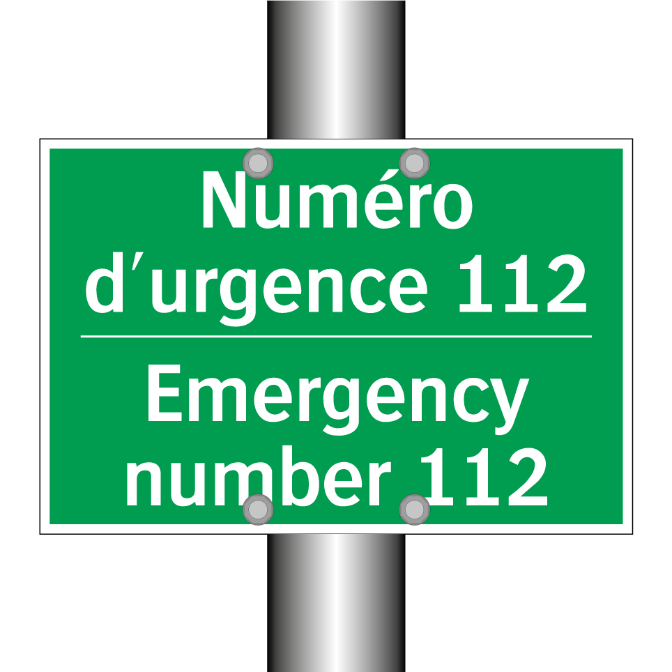 Numéro d'urgence 112 - Emergency number 112