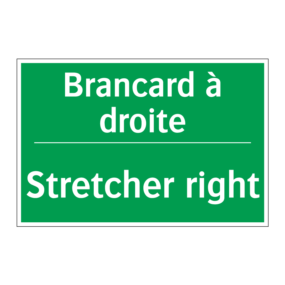 Brancard à droite - Stretcher right