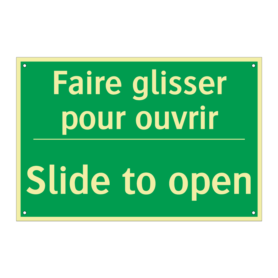 Faire glisser pour ouvrir - Slide to open