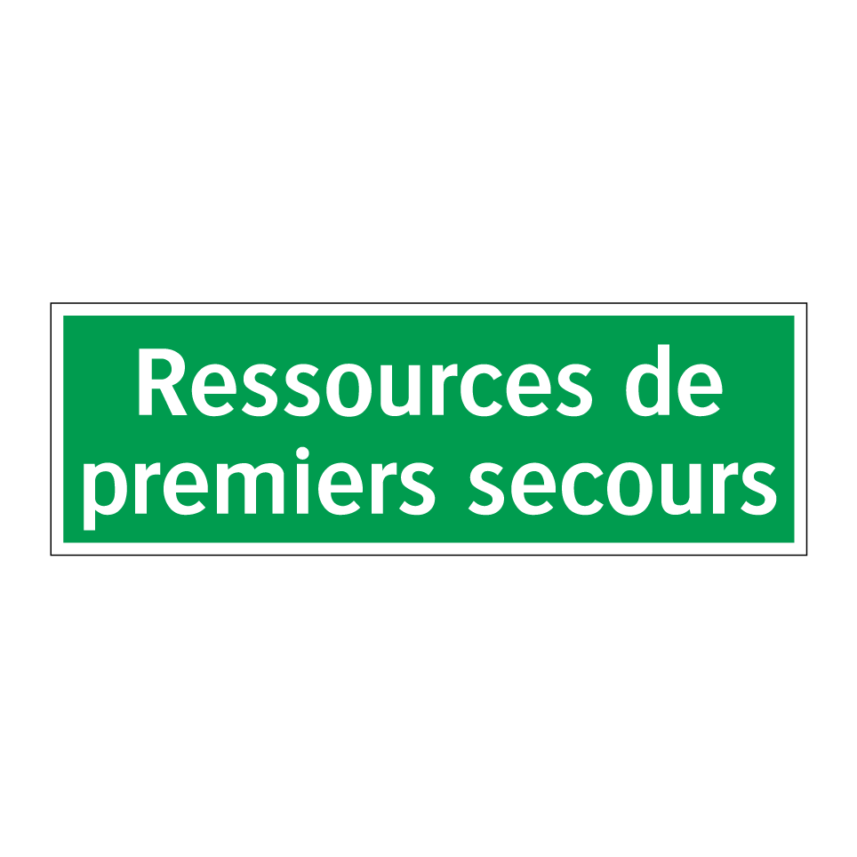 Ressources de premiers secours