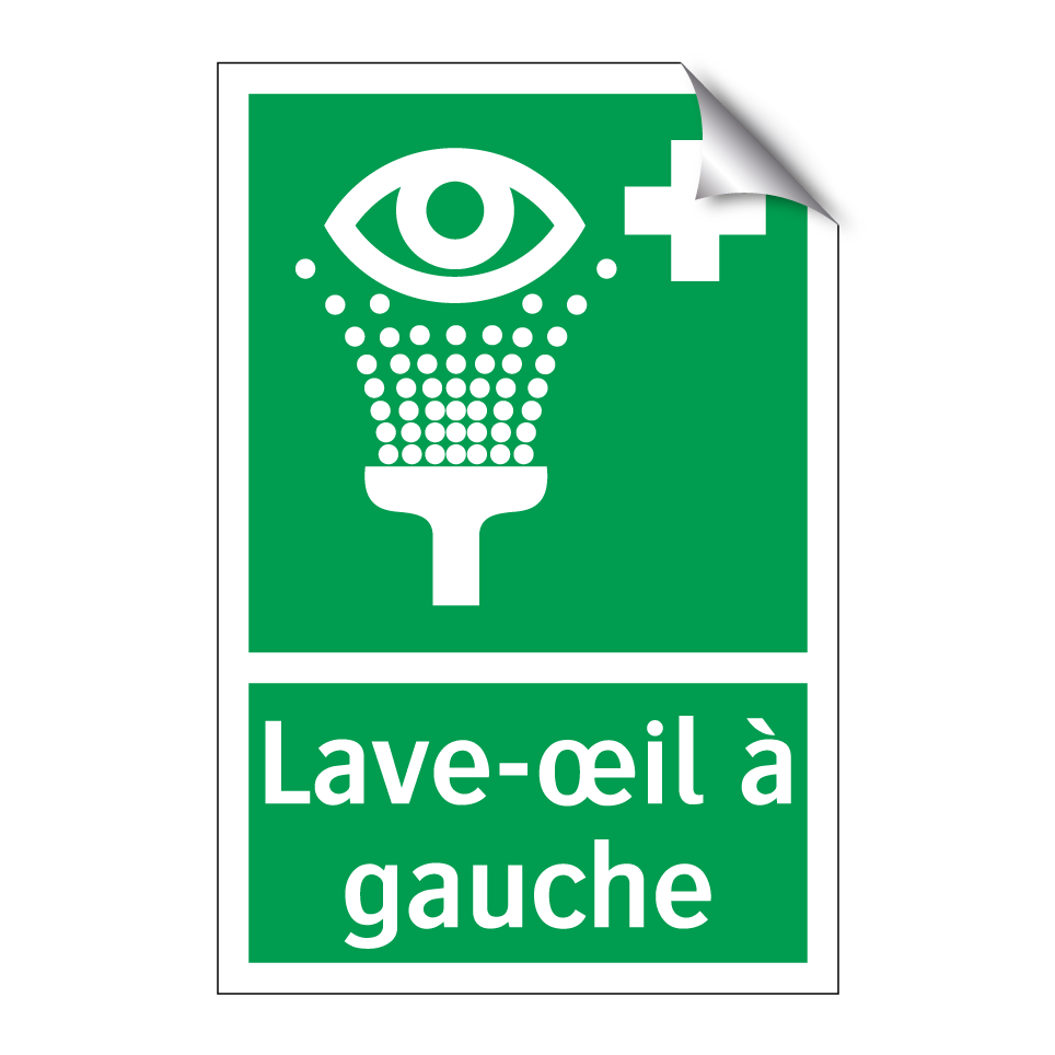 Lave-œil à gauche
