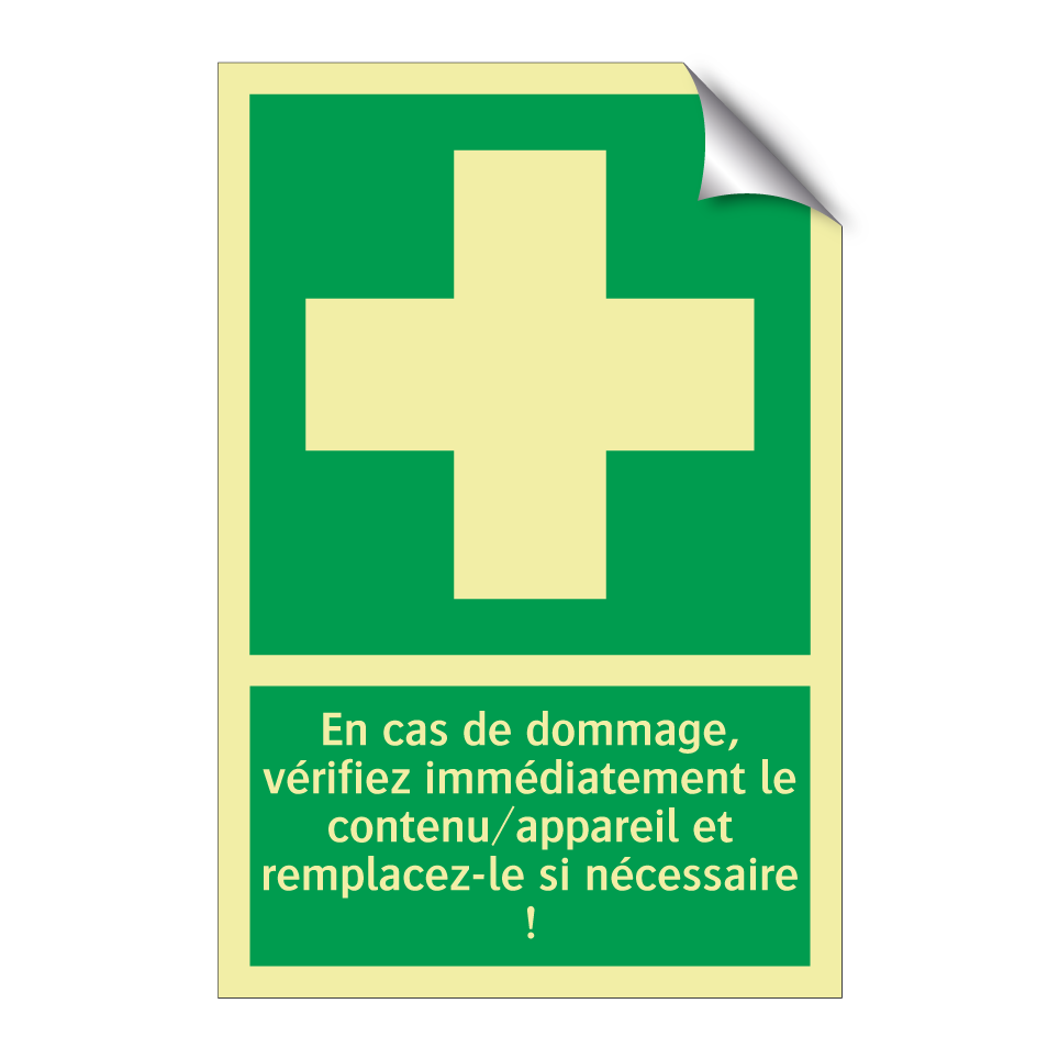 En cas de dommage, vérifiez immédiatement le contenu/appareil et remplacez-le si nécessaire !