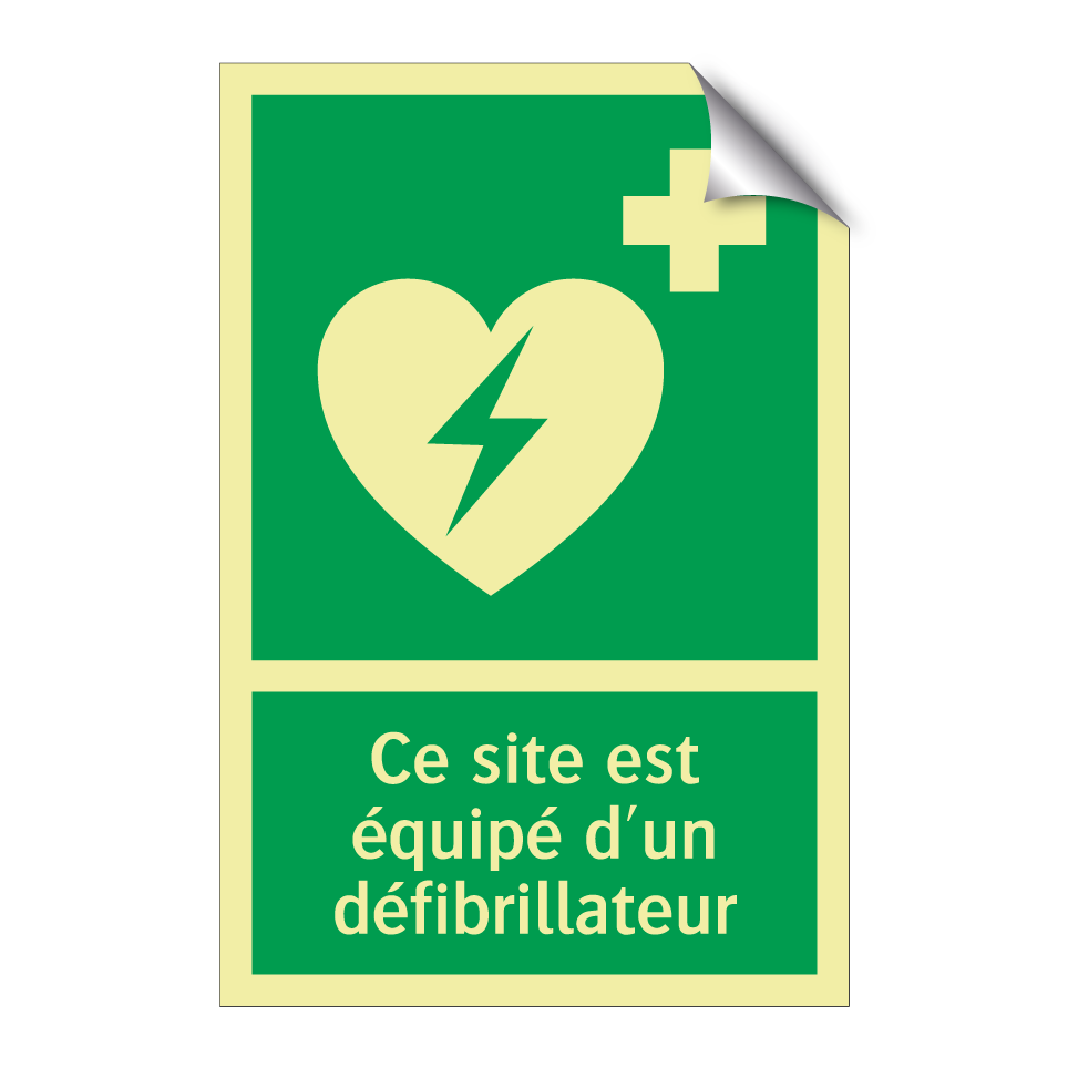 Ce site est équipé d'un défibrillateur