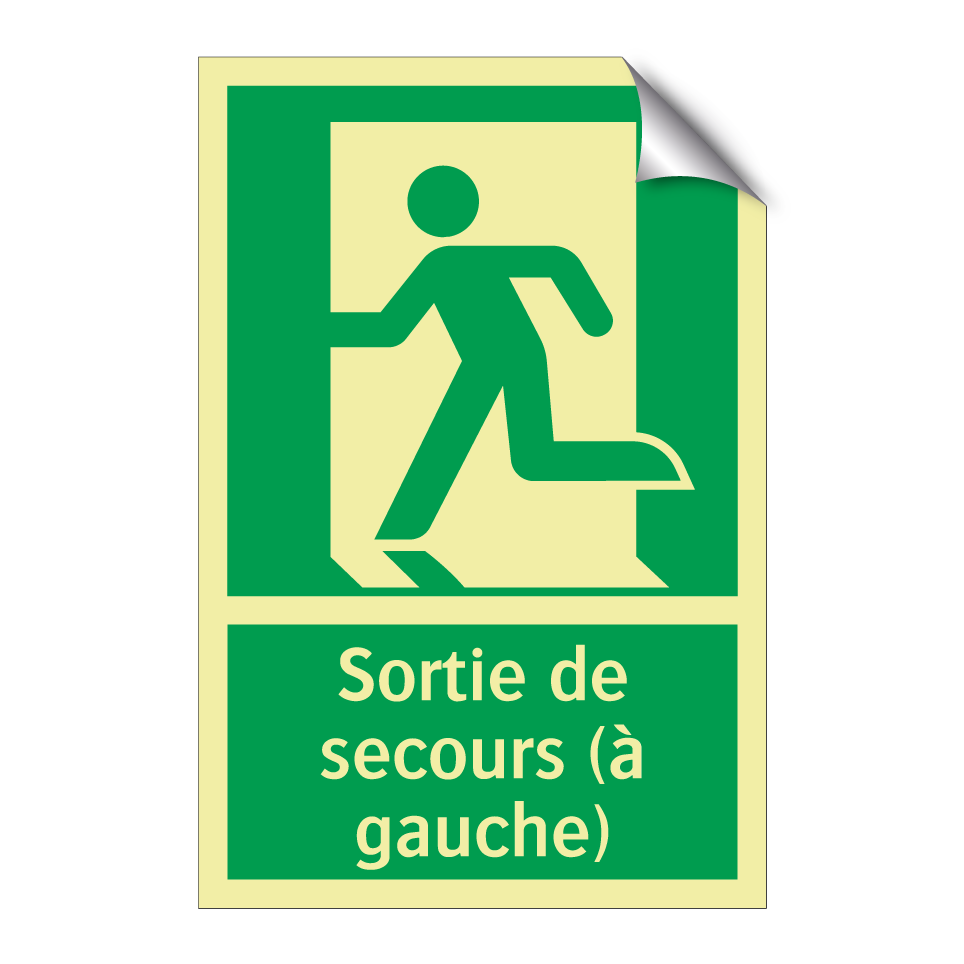 Sortie de secours (à gauche)