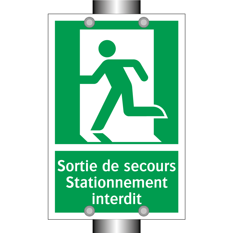 Sortie de secours Stationnement interdit