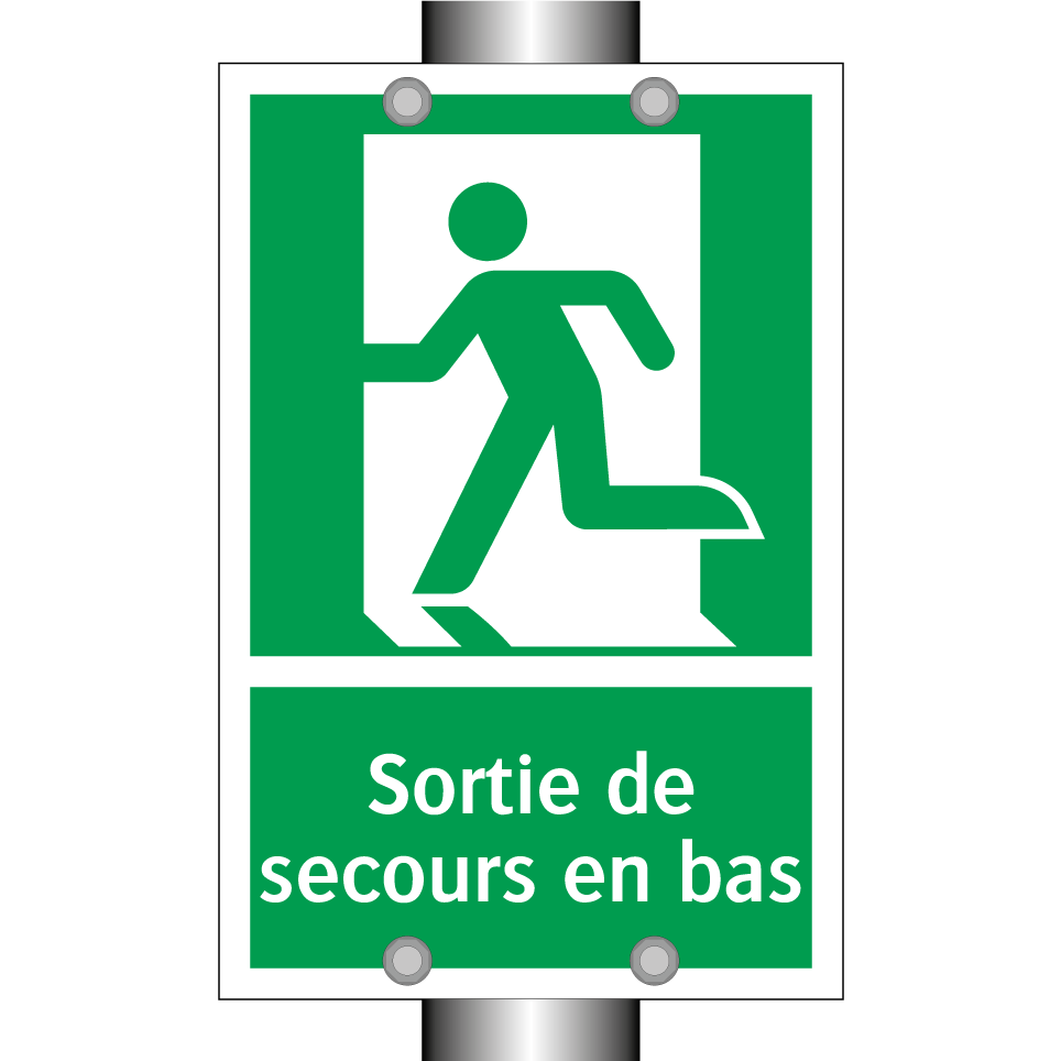 Sortie de secours en bas