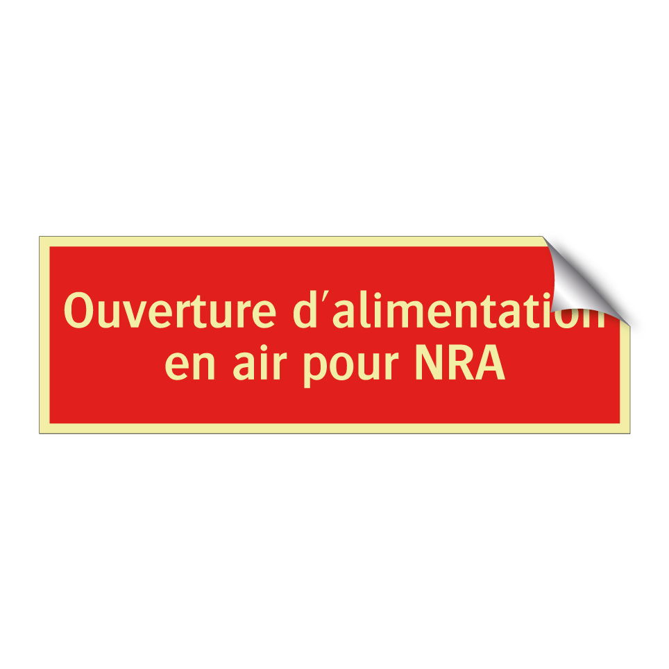 Ouverture d'alimentation en air pour NRA
