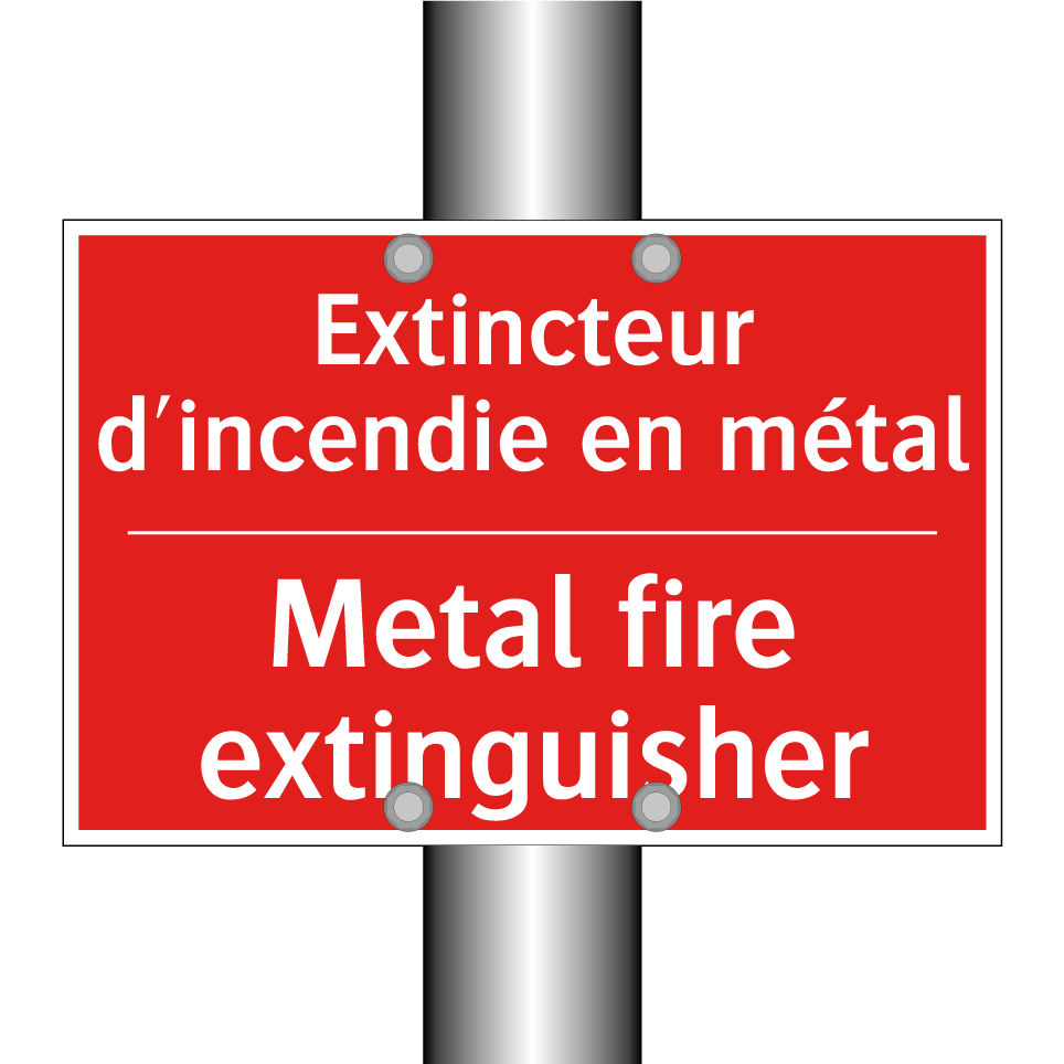 Extincteur d'incendie en métal - Metal fire extinguisher