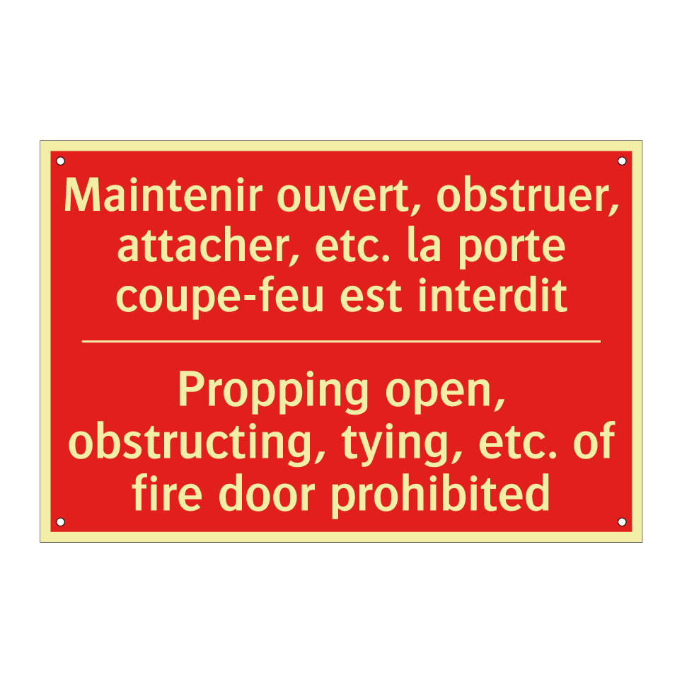 Maintenir ouvert, obstruer, attacher, /.../ - Propping open, obstructing, tying, /.../