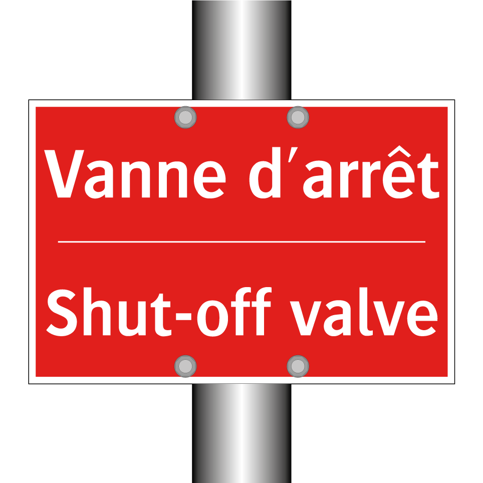 Vanne d'arrêt - Shut-off valve
