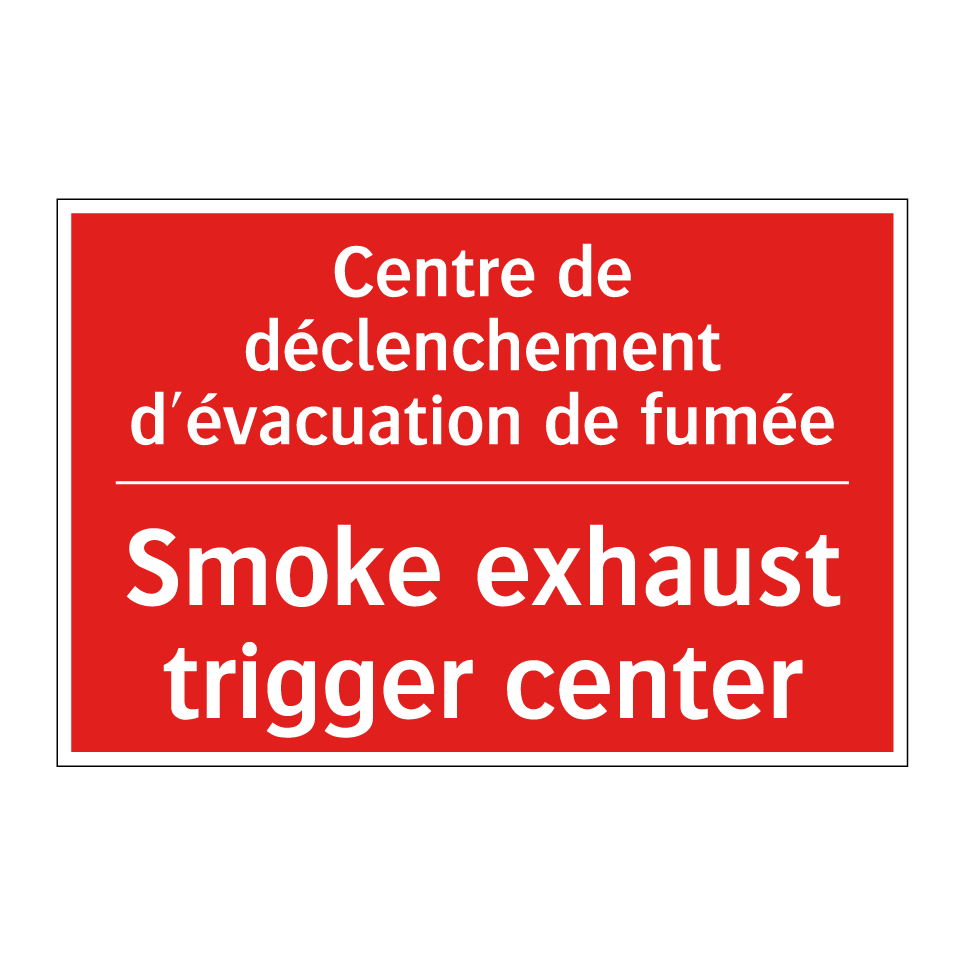 Centre de déclenchement d'évacuation /.../ - Smoke exhaust trigger center