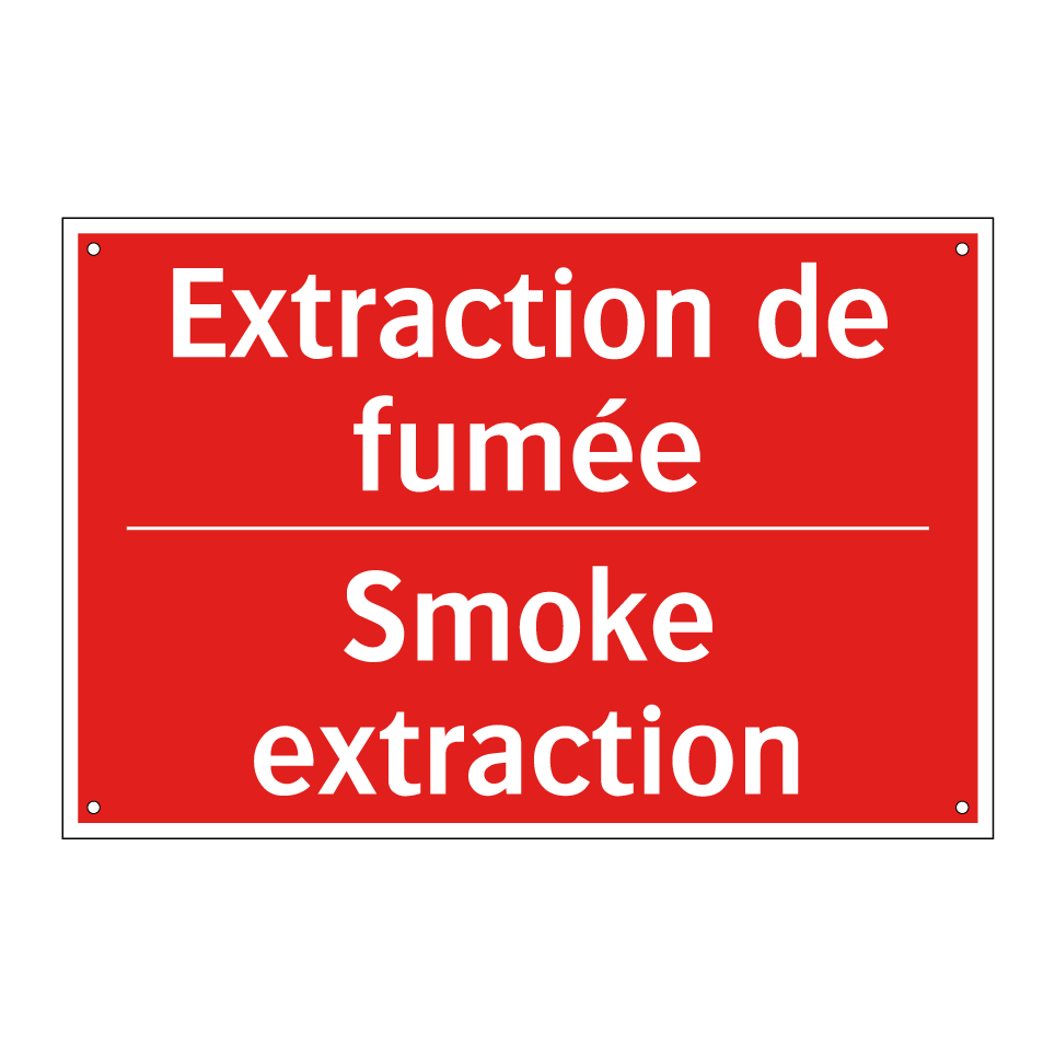 Extraction de fumée - Smoke extraction