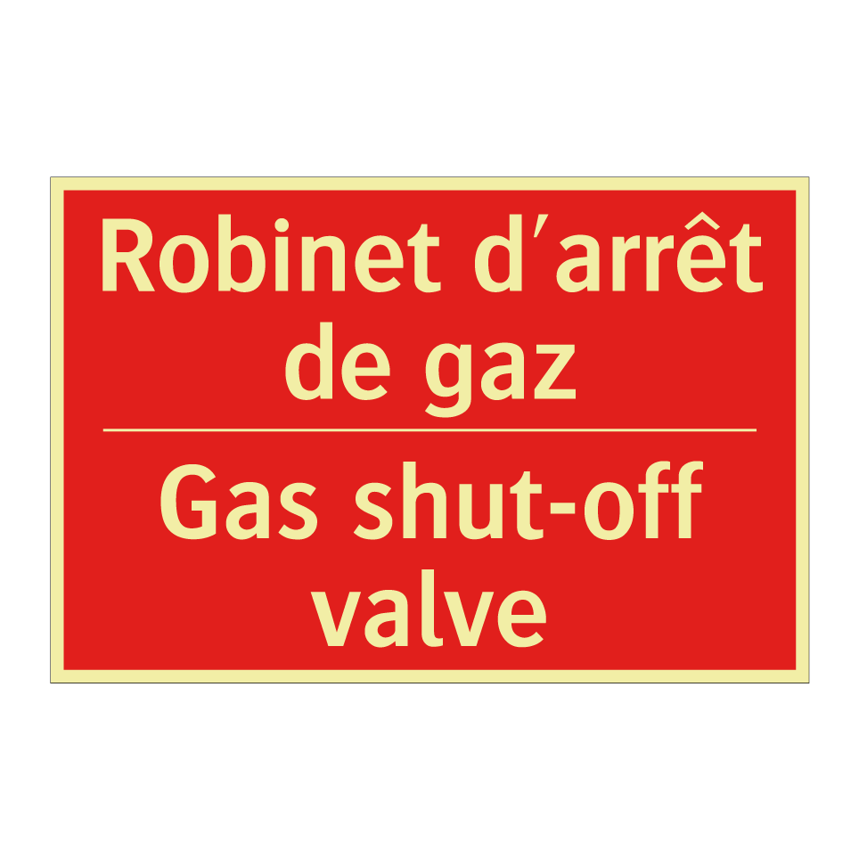 Robinet d'arrêt de gaz - Gas shut-off valve