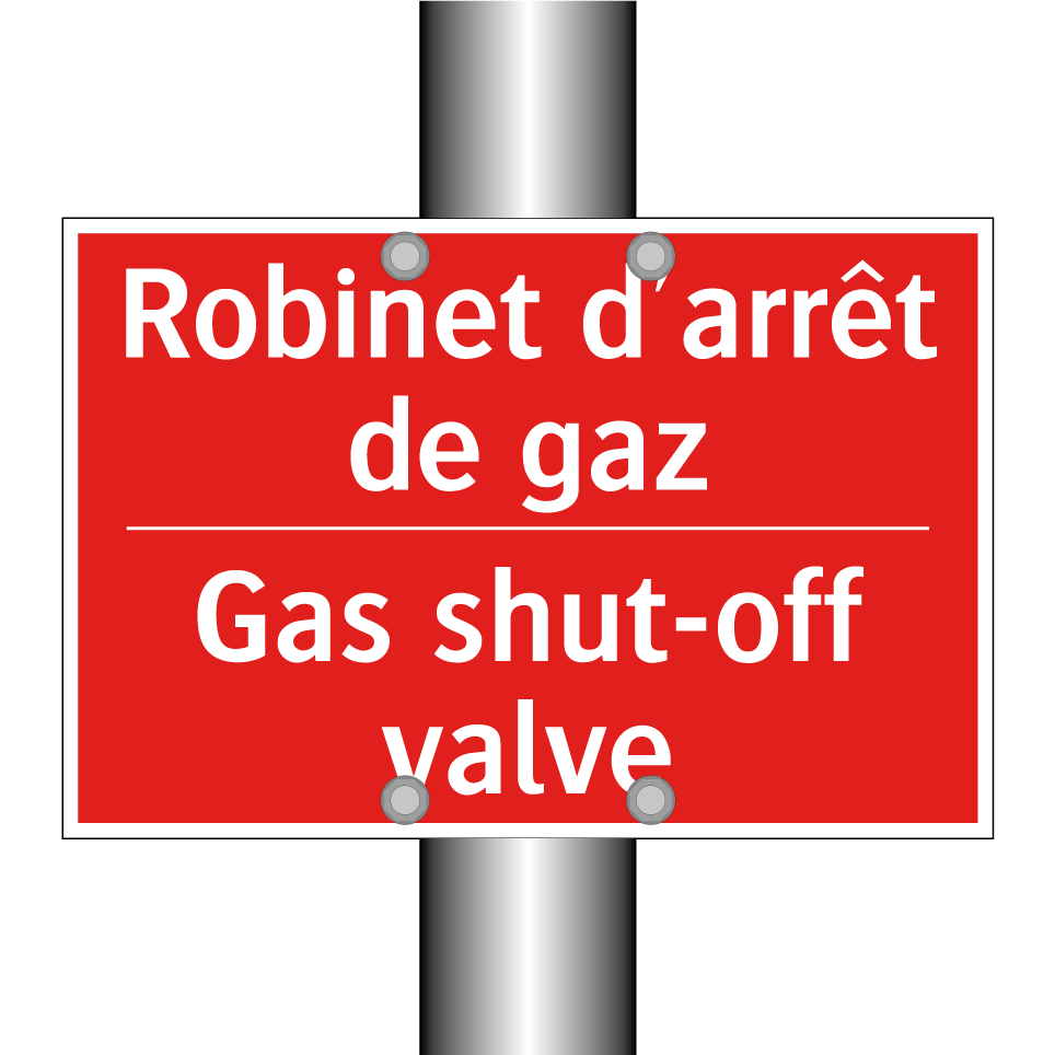 Robinet d'arrêt de gaz - Gas shut-off valve