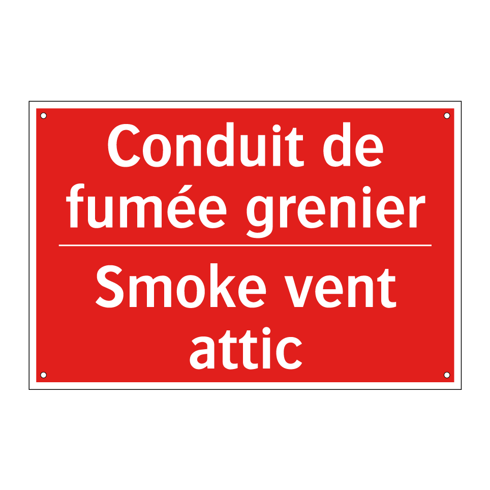 Conduit de fumée grenier - Smoke vent attic
