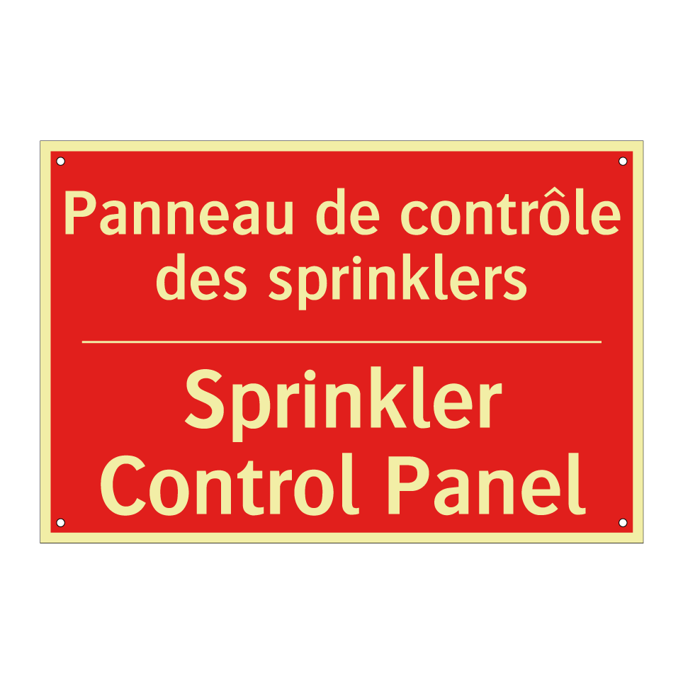 Panneau de contrôle des sprinklers /.../ - Sprinkler Control Panel