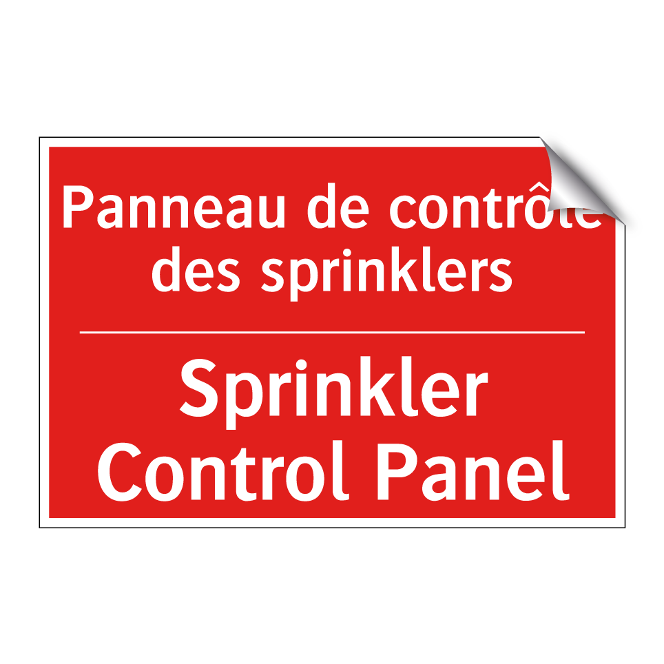 Panneau de contrôle des sprinklers /.../ - Sprinkler Control Panel