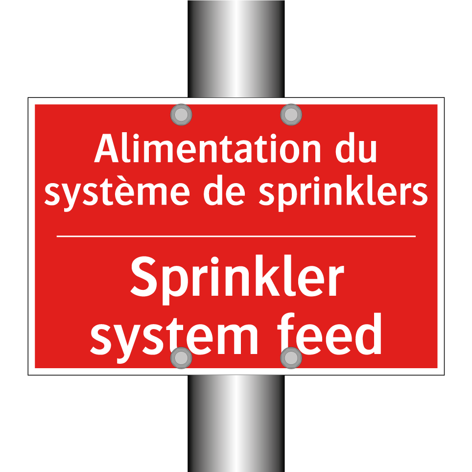 Alimentation du système de sprinklers /.../ - Sprinkler system feed