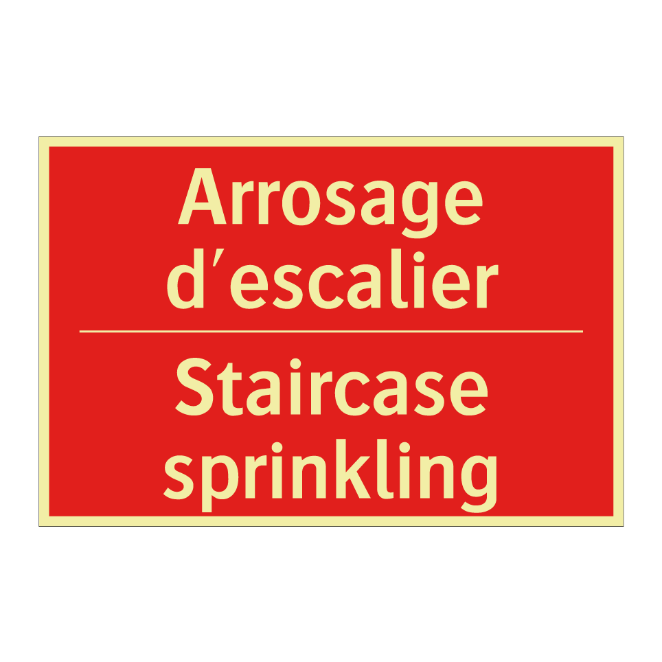 Arrosage d'escalier - Staircase sprinkling