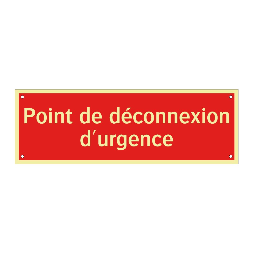 Point de déconnexion d'urgence