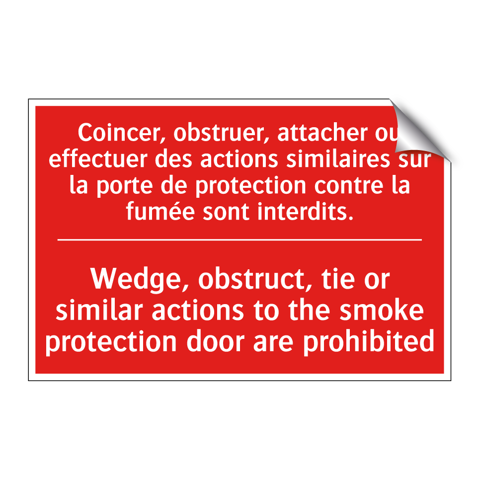 Coincer, obstruer, attacher ou /.../ - Wedge, obstruct, tie or similar /.../