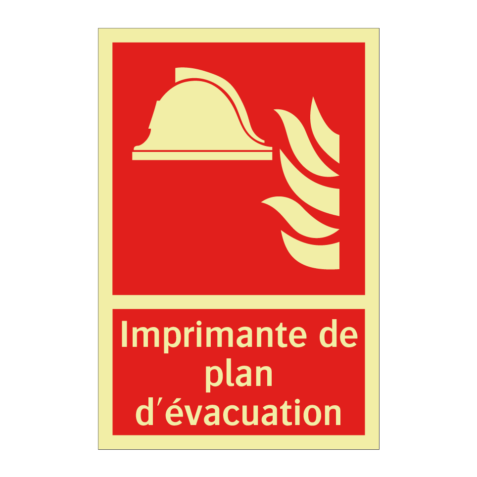 Imprimante de plan d'évacuation