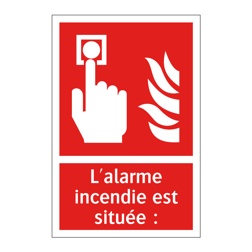 L'alarme incendie est située :