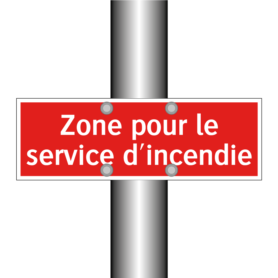 Zone pour le service d'incendie