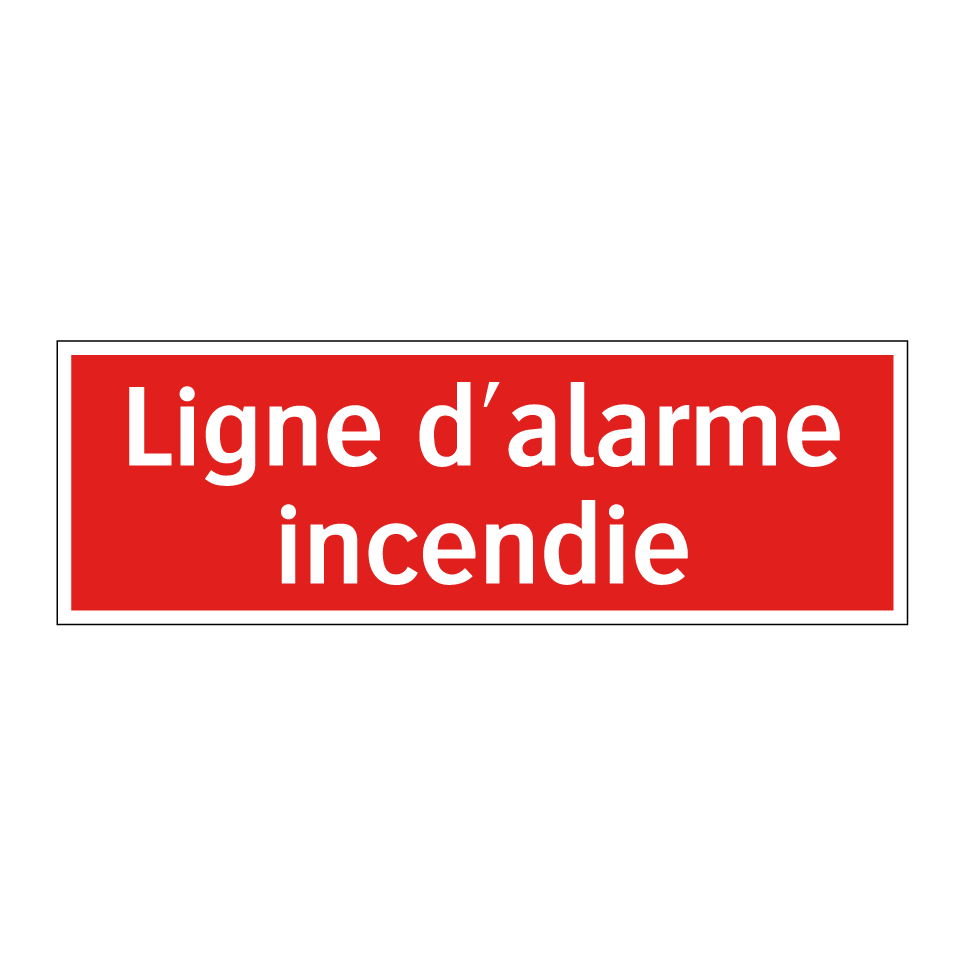 Ligne d'alarme incendie
