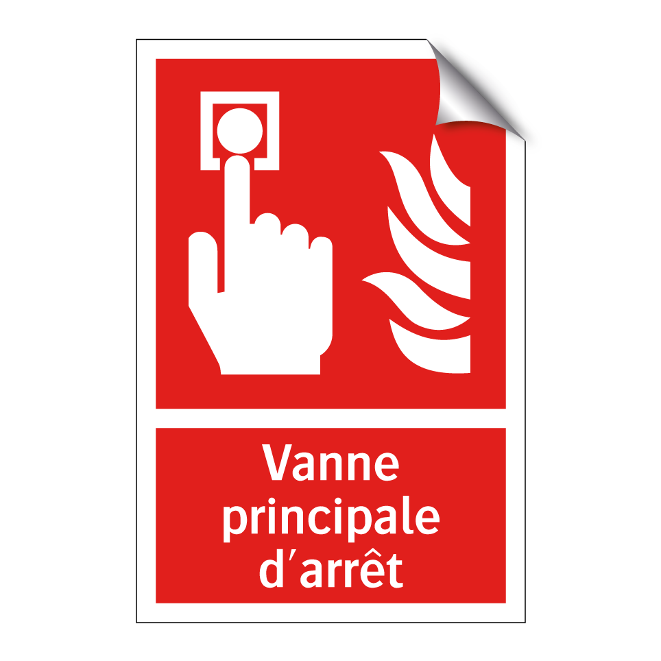 Vanne principale d'arrêt
