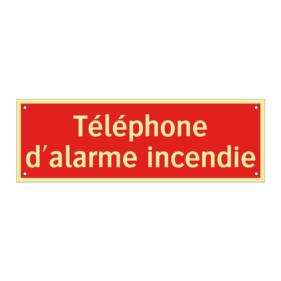 Téléphone d'alarme incendie