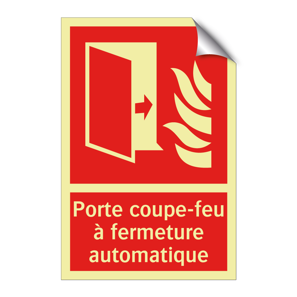 Porte coupe-feu à fermeture automatique