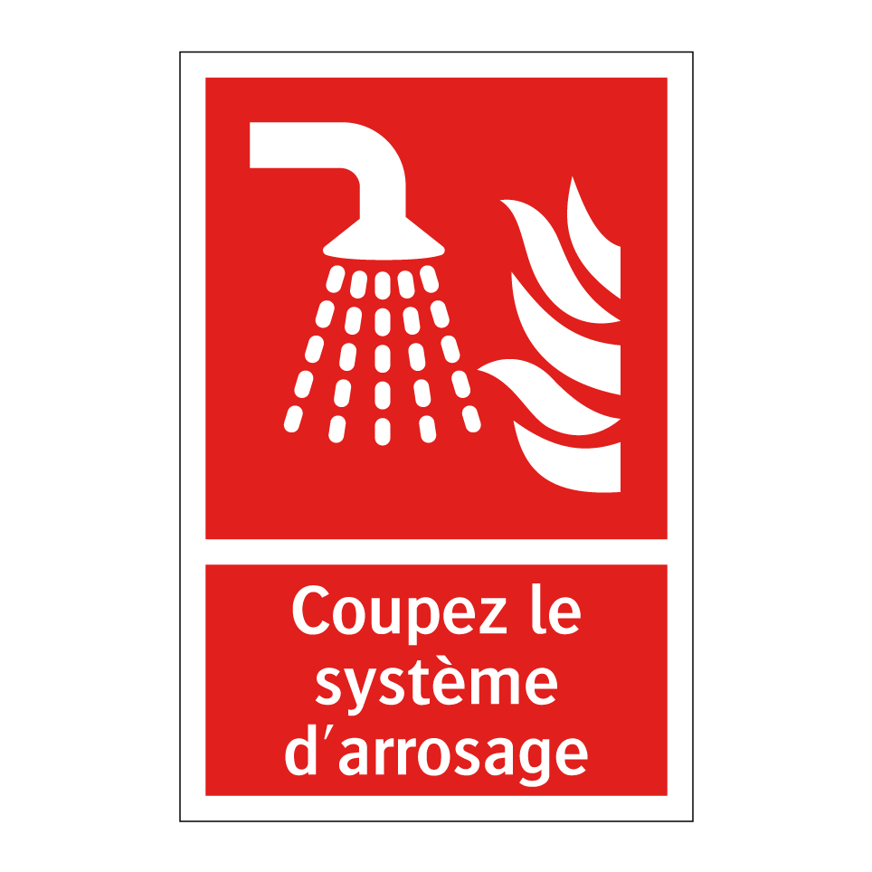Coupez le système d'arrosage