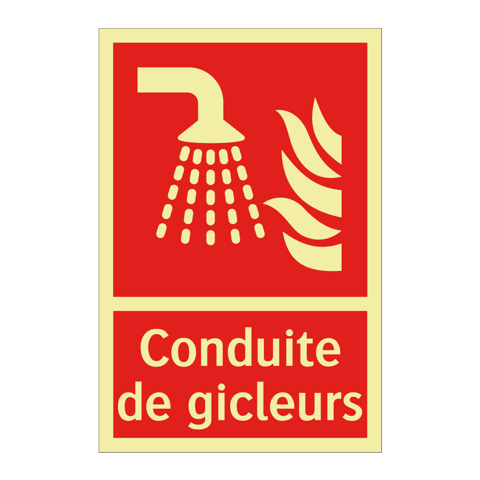 Conduite de gicleurs