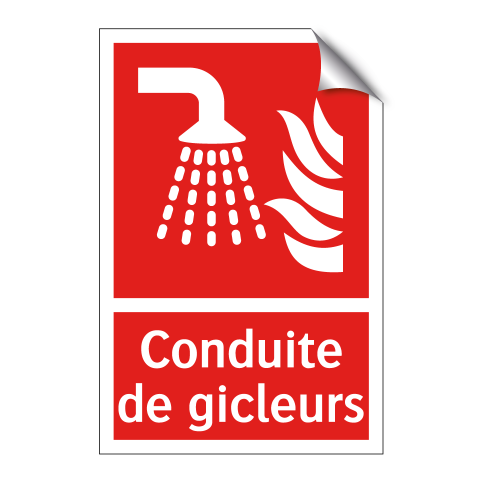 Conduite de gicleurs