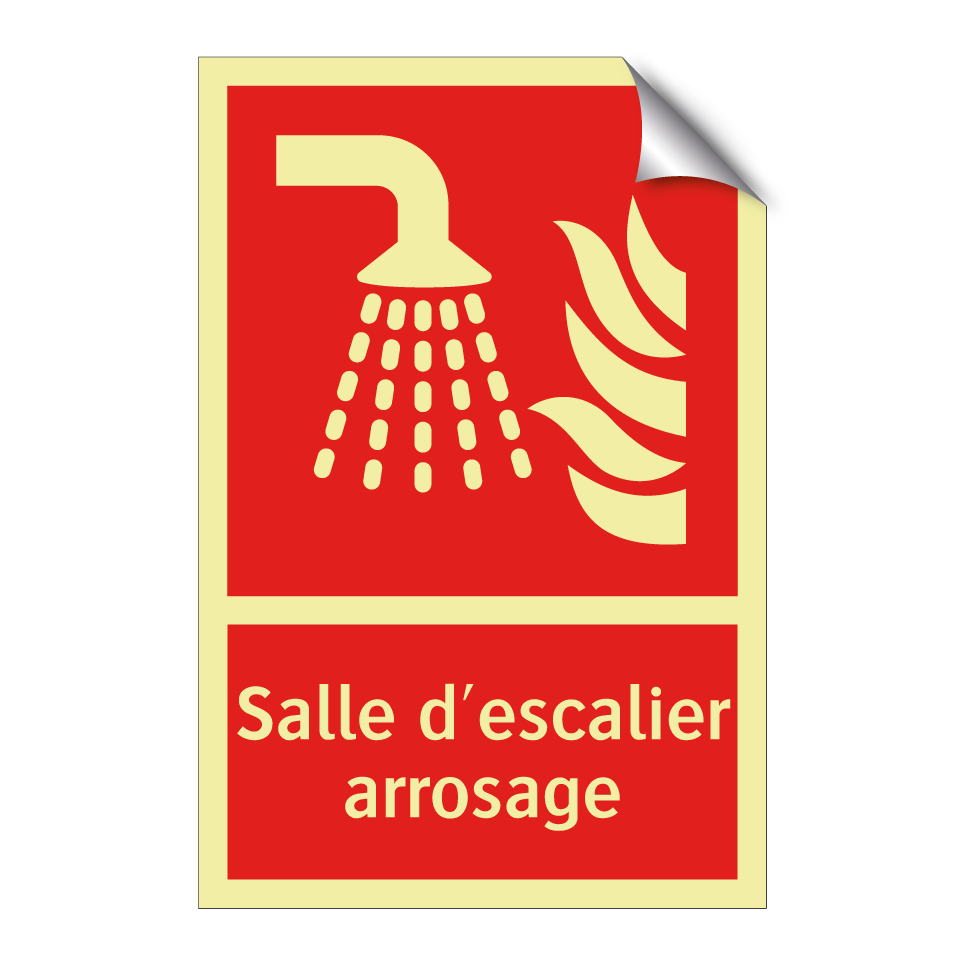 Salle d'escalier arrosage