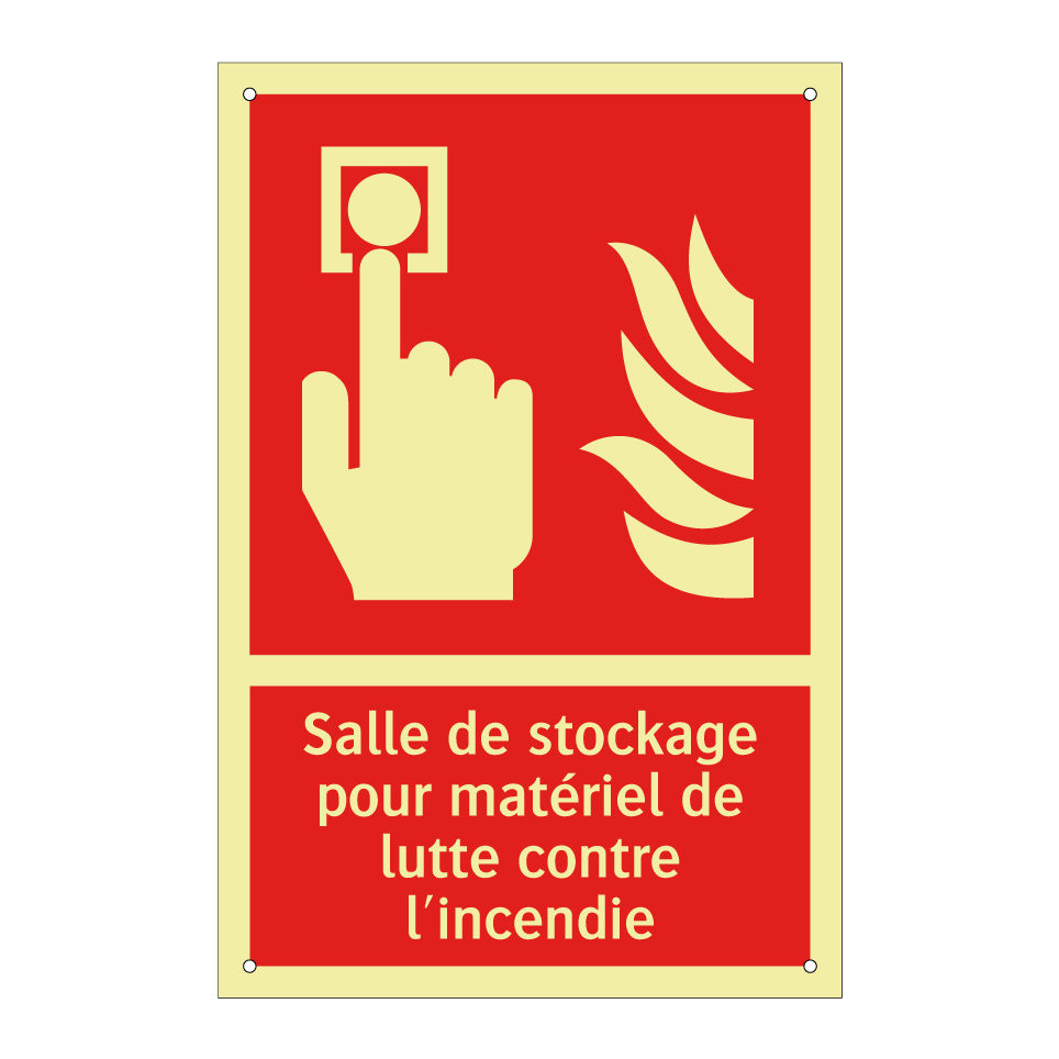 Salle de stockage pour matériel de lutte contre l'incendie