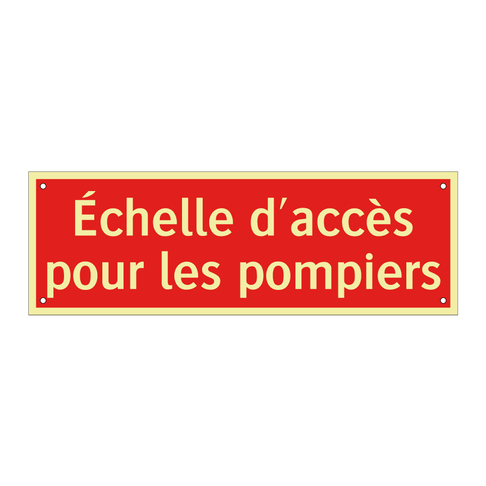 Échelle d'accès pour les pompiers
