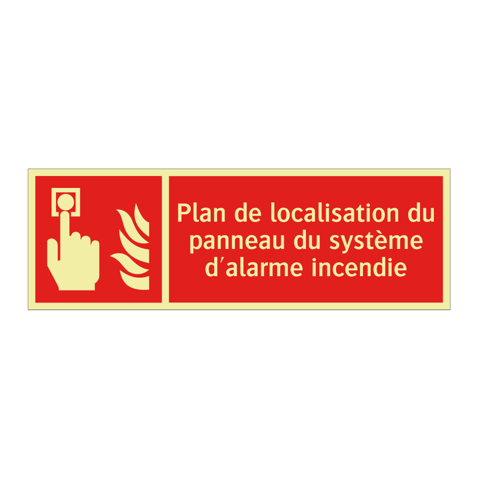 Plan de localisation du panneau du système d'alarme incendie