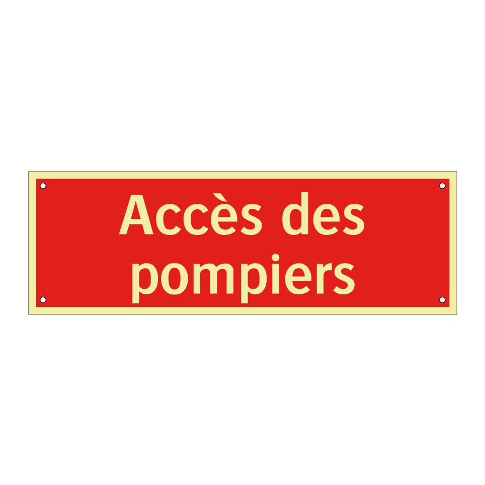 Accès des pompiers