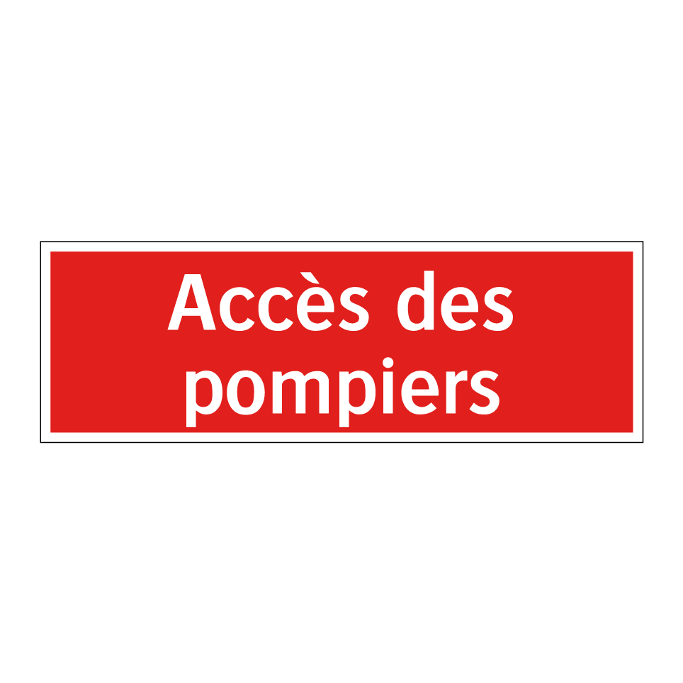 Accès des pompiers