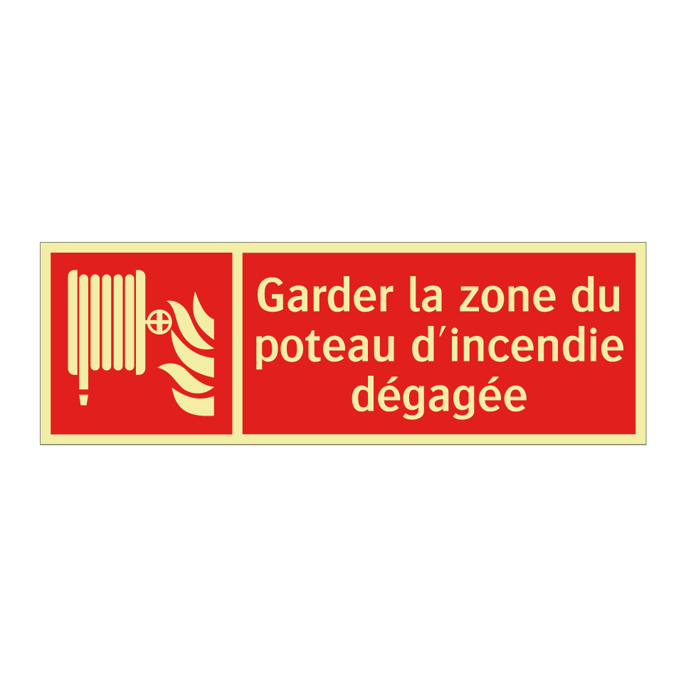 Garder la zone du poteau d'incendie dégagée