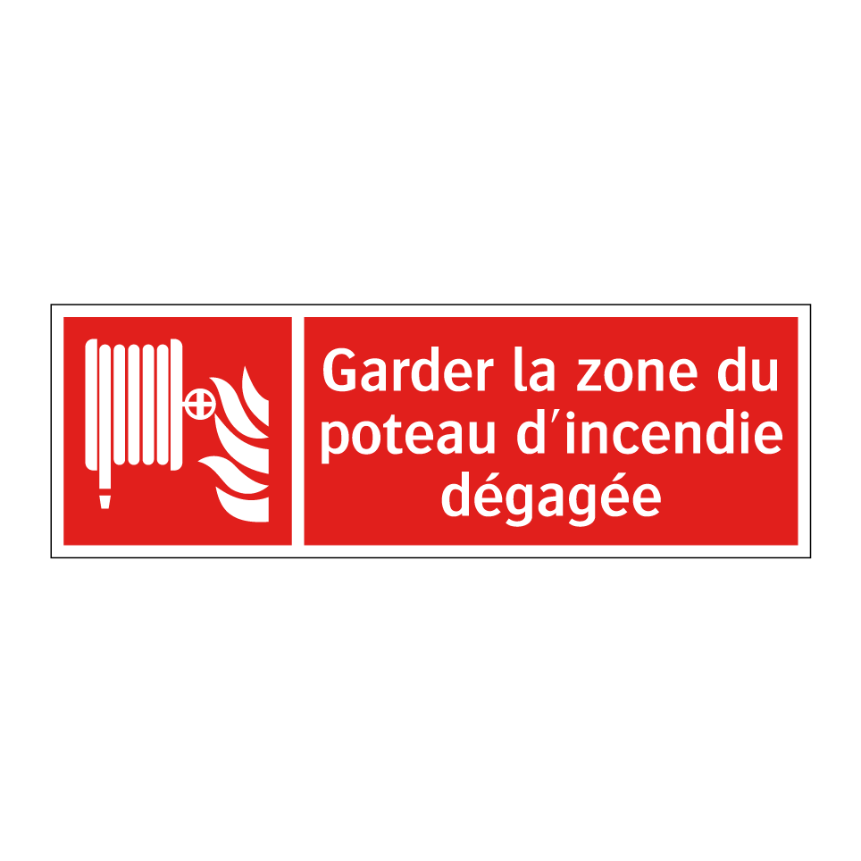 Garder la zone du poteau d'incendie dégagée