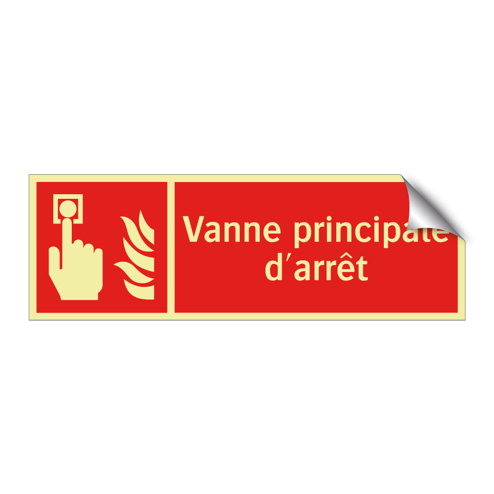 Vanne principale d'arrêt