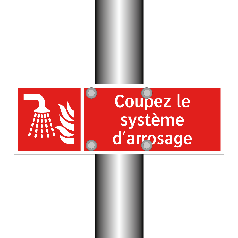 Coupez le système d'arrosage